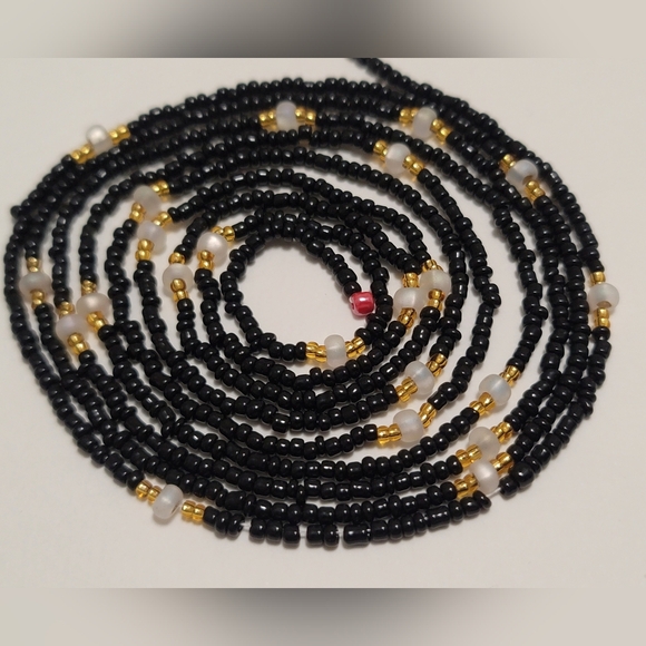 Pure Elegance Waistbeads 51" Czech Glass Beads - Picture 5 of 8